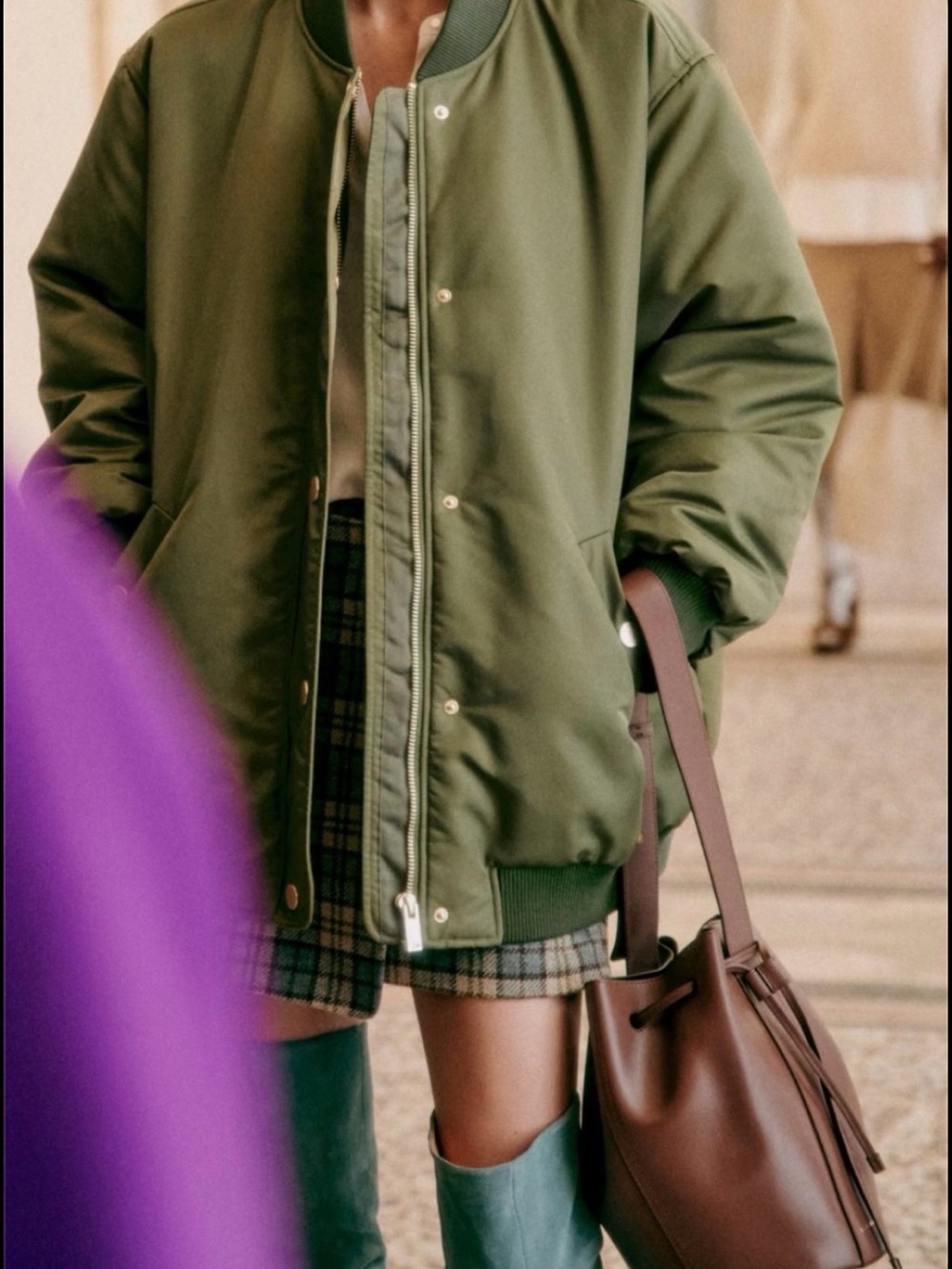 Levi's Olive Green Bomber Jacket